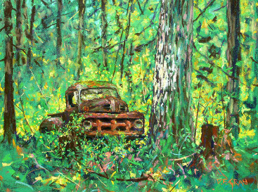 Ford Truck in the woods