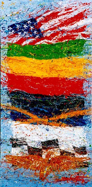 Indy Flag Abstract